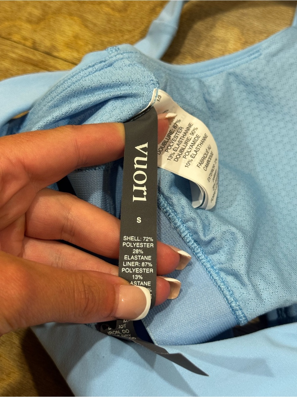 Vuori Elevate Daily Bra Light Blue Size Small - Picture 5 of 5